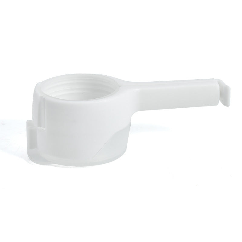 Plastic bag clip with lid