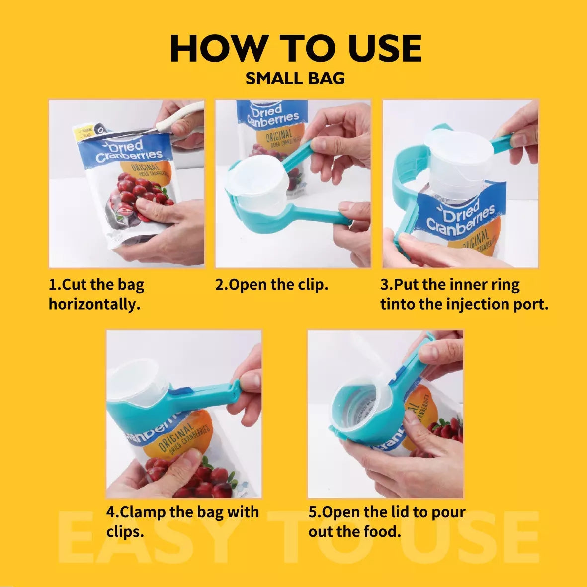 Plastic bag clip with lid