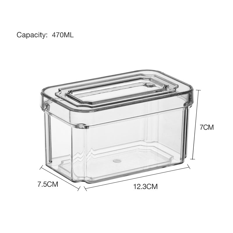 Plastic kitchen organizers with lid 470ml
