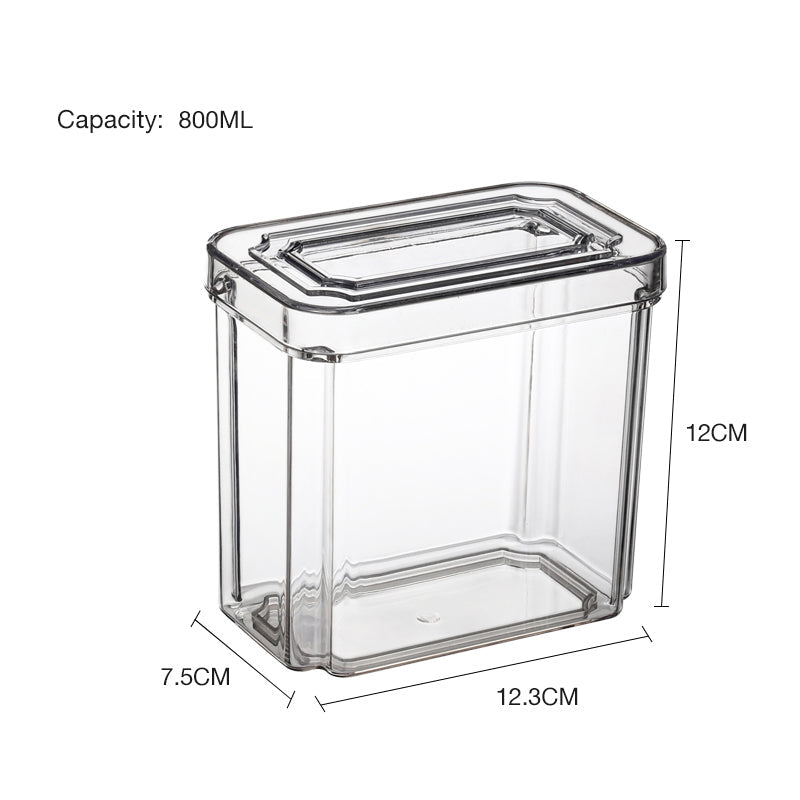 Plastic kitchen organizers with lid 800ml