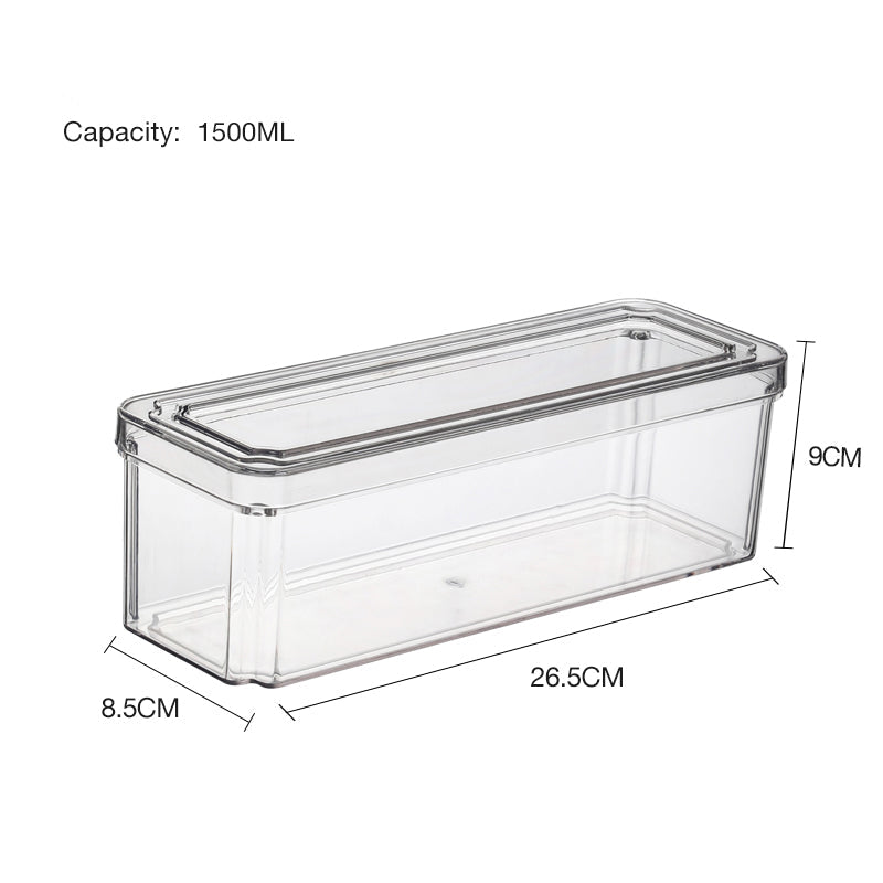 Plastic kitchen organizers with lid 1500ml