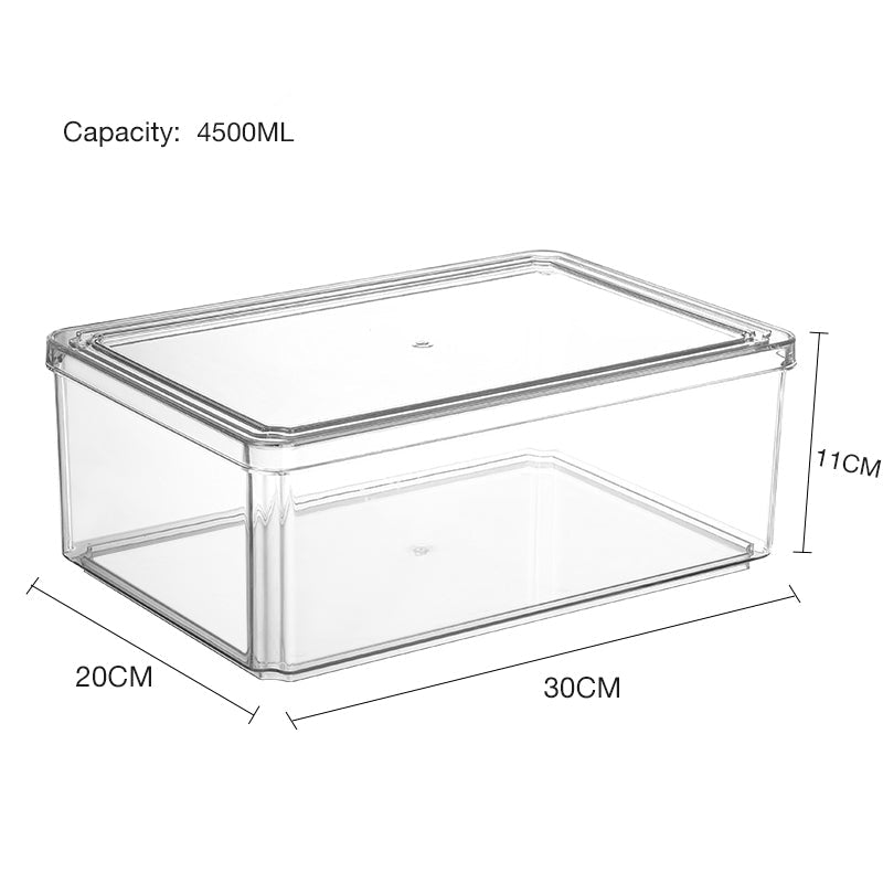 Plastic kitchen organizers with lid 4500ml