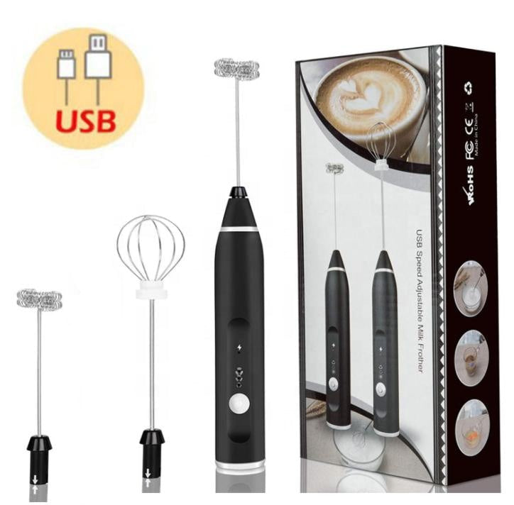 Portable USB Charging Handheld Milk and coffee whisker with 3 speeds
