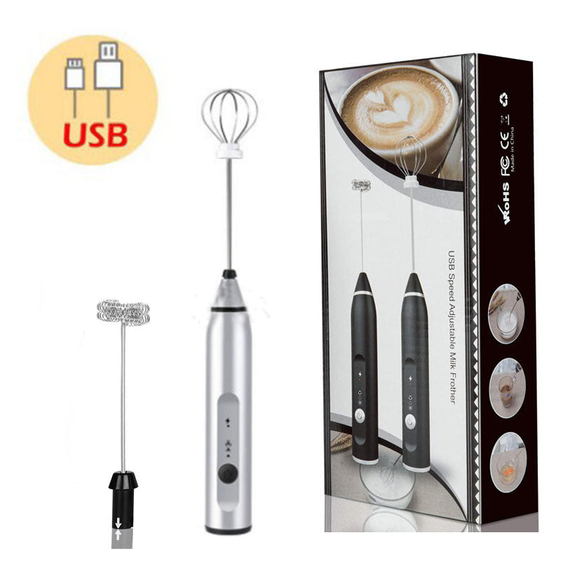 Portable USB Charging Handheld Milk and coffee whisker with 3 speeds