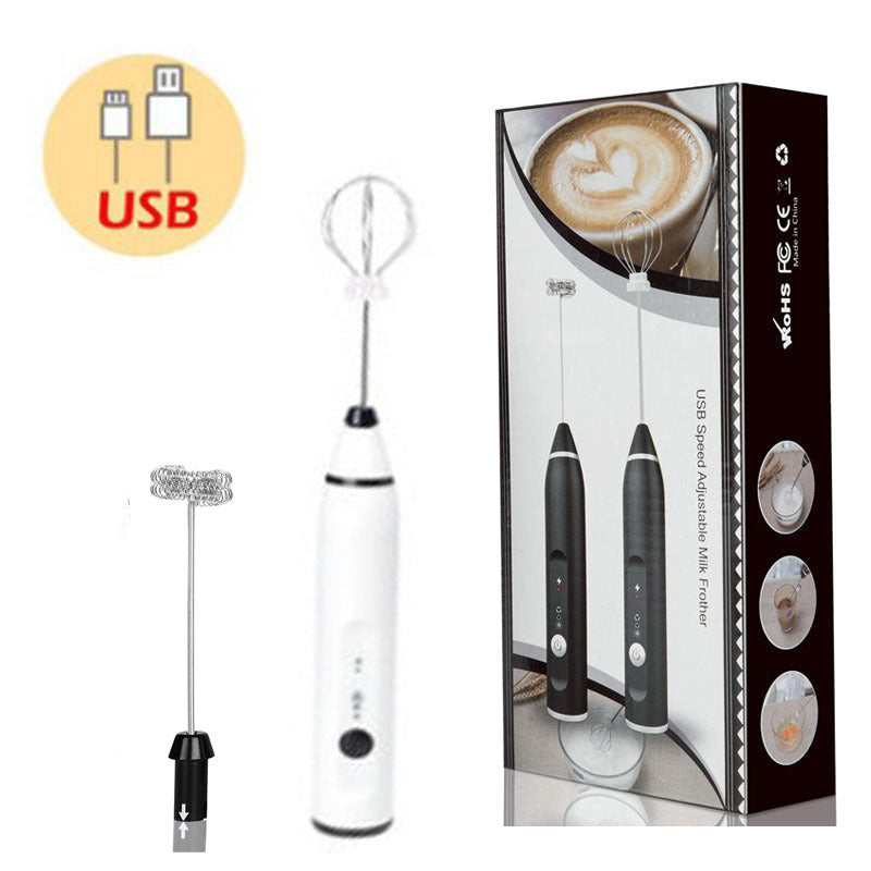 Portable USB Charging Handheld Milk and coffee whisker with 3 speeds