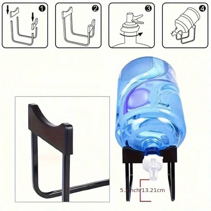 Water gallon stand black
