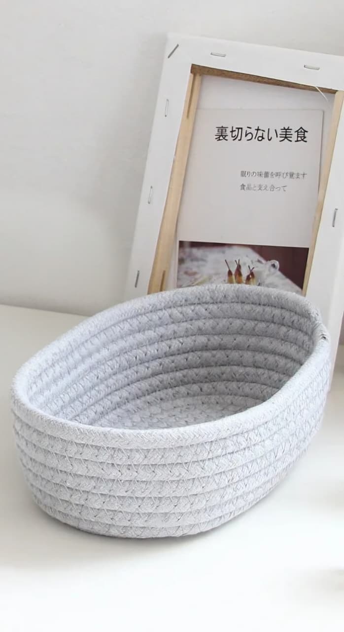 Woven Oval Storage Baskets