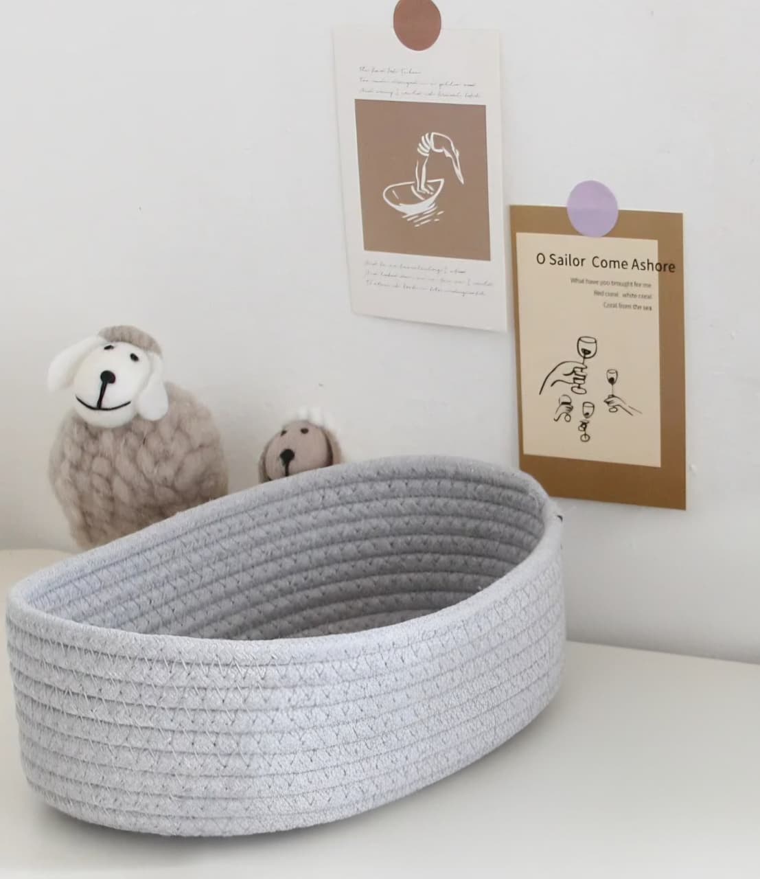 Woven Oval Storage Baskets