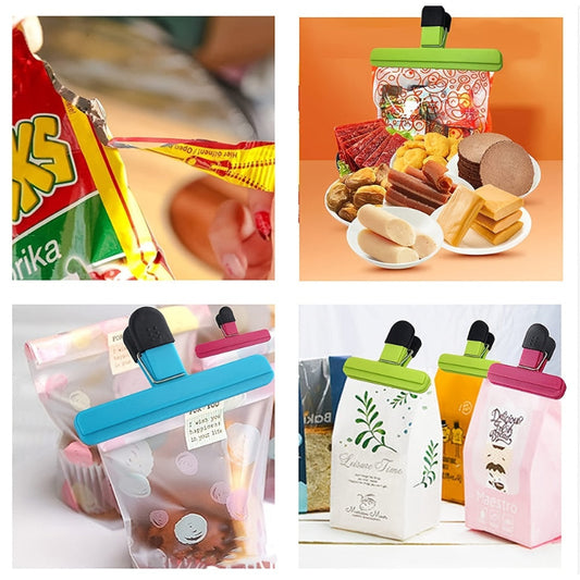 Plastic sealing bag clips