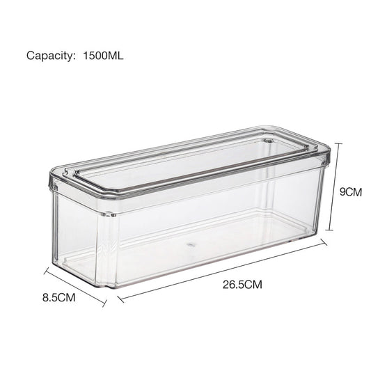 Plastic kitchen organizers with lid 1500ml