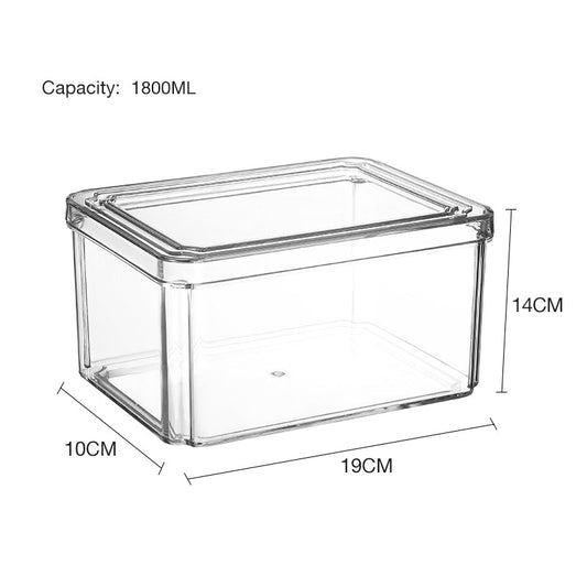 Plastic kitchen organizers with lid 1800ml