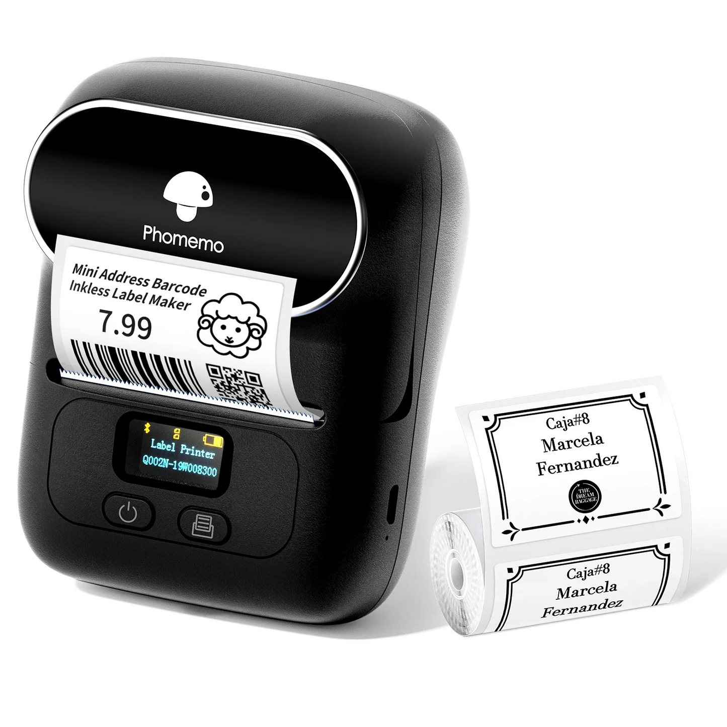 Inkless and bluetooth portable label maker phomemo M110