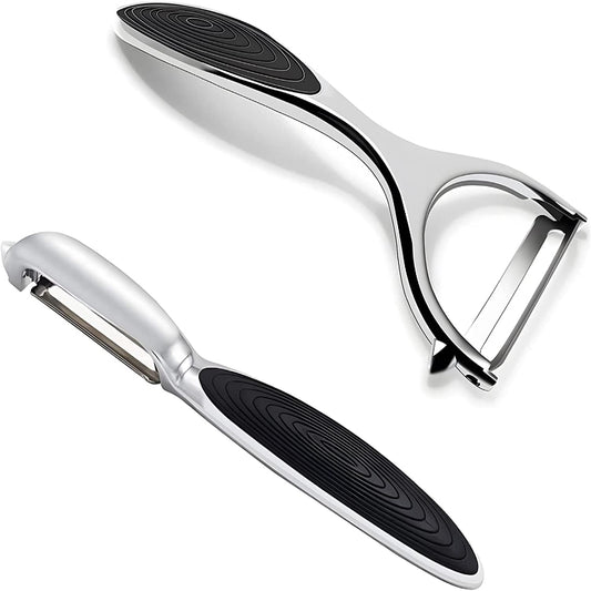 Vegetable peeler Y and l shaped with durable non-slip handle