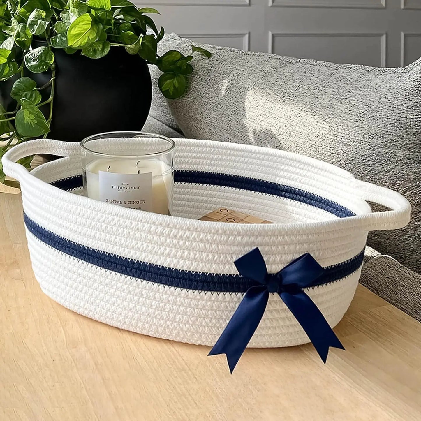 Woven Rope Storage Basket